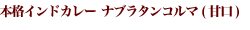 本格インドカレー ナブラタンコルマ(甘口)