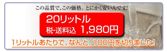 �Ƃɂ���������ł��I20���b�g���Őō��E�������� 1,980�~�B1���b�g��������ŁA�Ȃ�ƁA100�~������܂����I