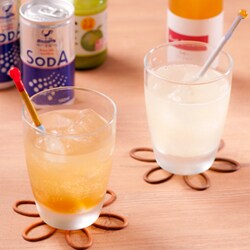 かぼすですっきりドライな炭酸水