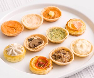 シェフの高級ミニパイ