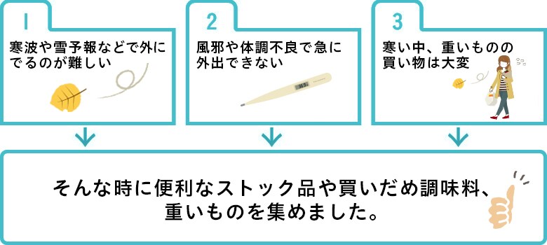 ①g\ȂǂŊOɂł̂②ׂ̒sǂŋ}ɊOołȂ③Ad̂̔͑ρ˂Ȏɕ֗ȃXgbNi┃ߒAd̂W߂܂B
