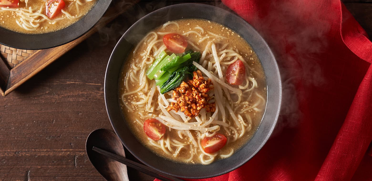 purple carrot ソラノイロ担々麺