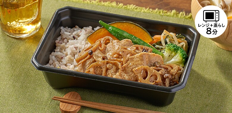 【パッとOisix】大戸屋　豚肉と蓮根の豆鼓味噌