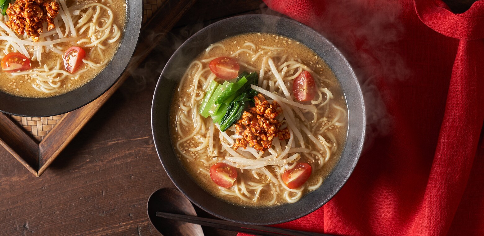 purple carrot ソラノイロ担々麺