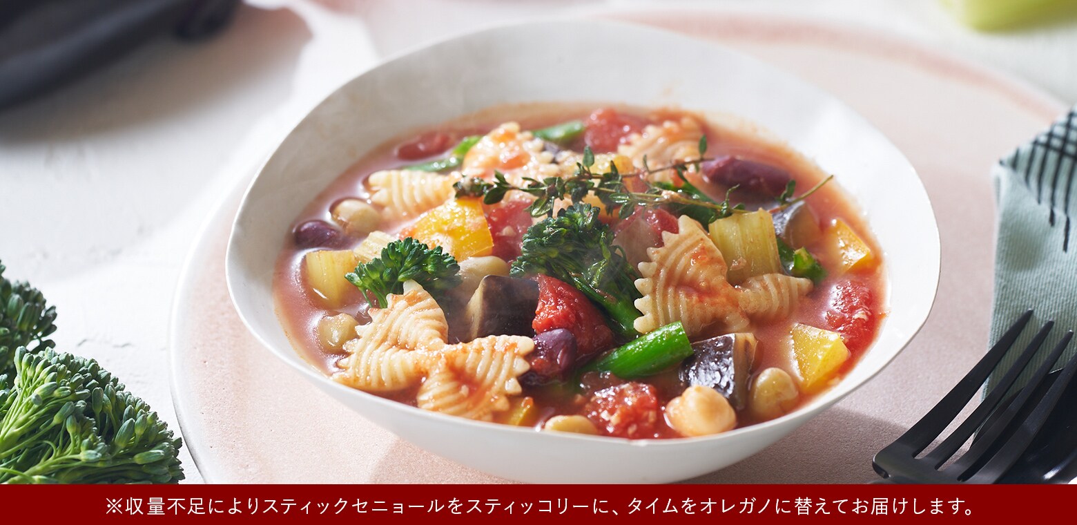 purple carrot 1日分野菜ミネストローネ