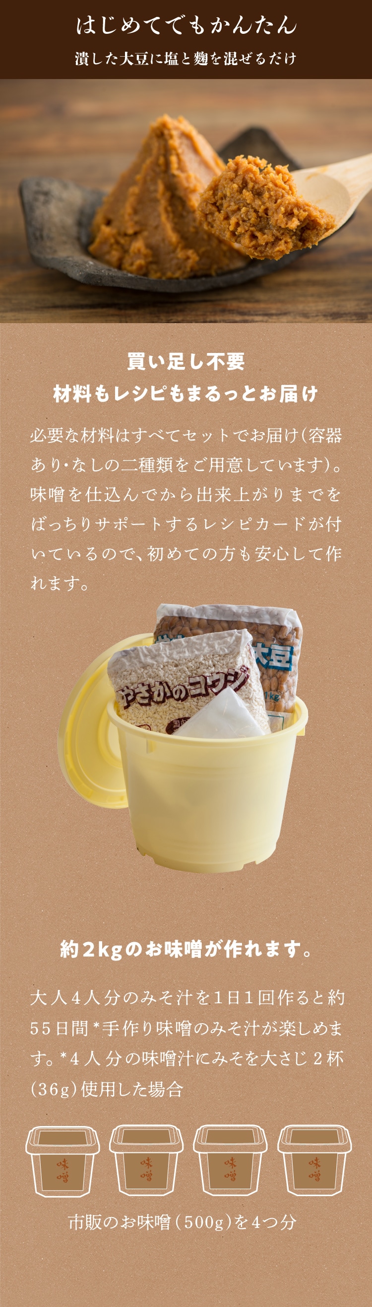 手作り味噌kit ｏｉｓｉｘ おいしっくす
