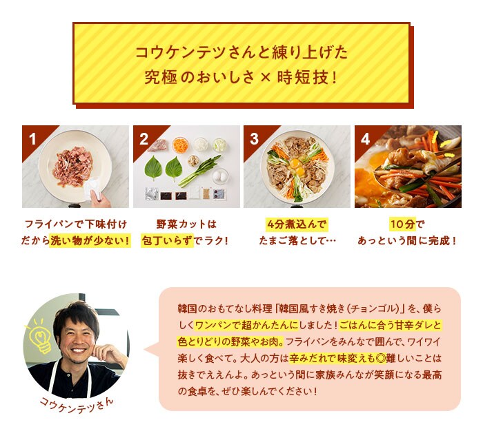 Kit2人前/【超ラク】コウさんの甘辛韓国風すき焼き