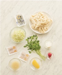 Kit]釜揚げしらすとクレソンのっけサラダうどん|有機野菜 通販