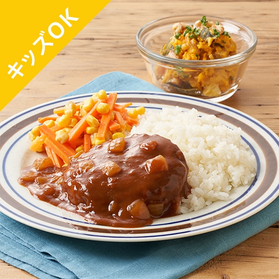 Kit2人前／洋食屋さん風デミ煮込みハンバーグ|有機野菜 通販