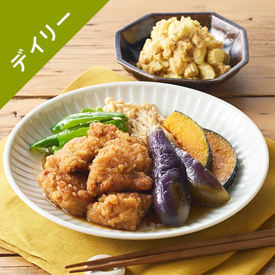 Kit3人前／4種野菜と鶏肉のさっぱり揚げ浸し|有機野菜 通販 Oisix