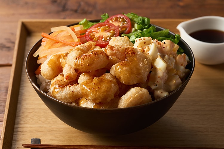 Kit3人前／和風旨だれ！小海老天の七味マヨ丼|有機野菜 通販