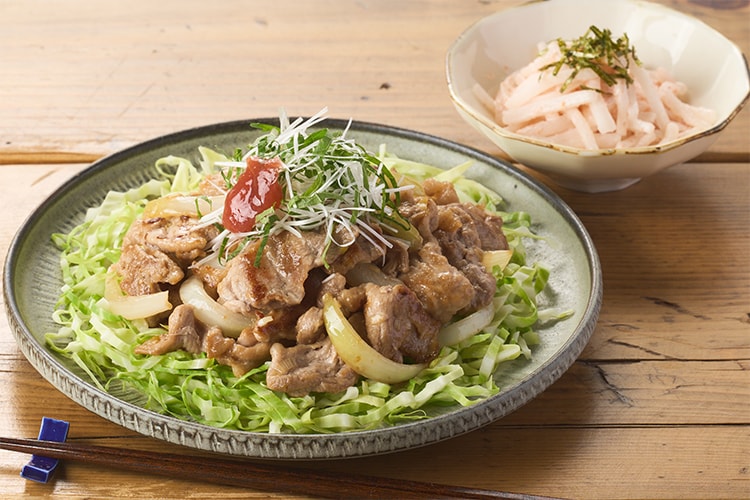 Kit2人前／豚肉の梅しそしょうが焼き|有機野菜 通販 Oisix(おいしっくす)