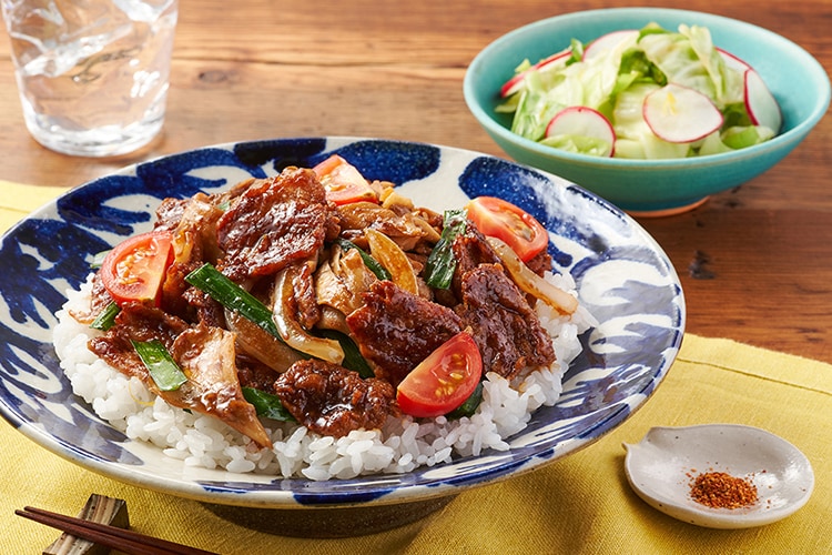 Kit2人前／[PlantOisix]4種野菜のスタミナ丼|有機野菜 通販 Oisix