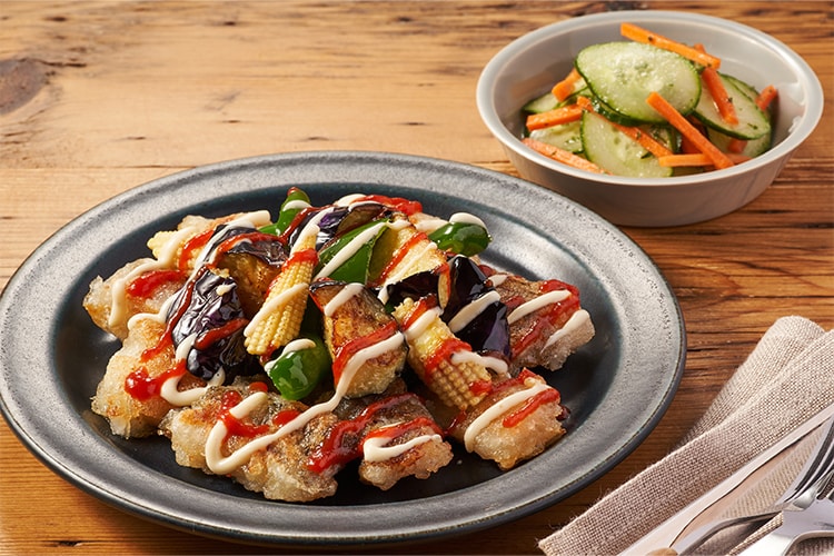 Kit2人前／【超ラク】たら竜田と彩り野菜の2色ソース|有機野菜 通販