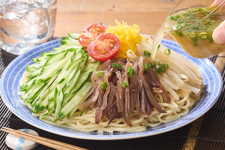 Kit2人前／[PlantOisix]ねぎ塩だれの冷やし中華|有機野菜 通販