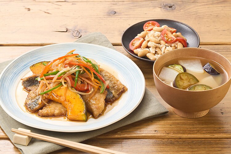 Kit2人前／［HC］5種野菜の甘辛あじ南蛮|有機野菜 通販 Oisix