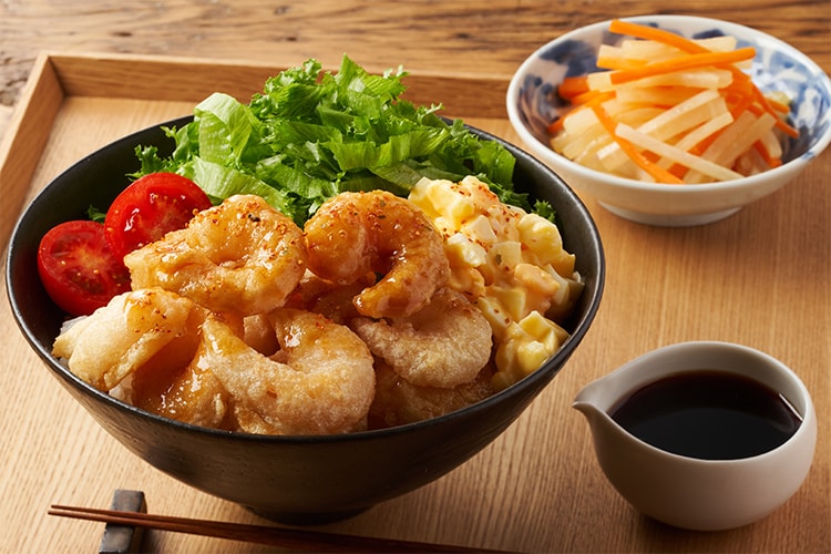 Kit3人前／和風旨だれ！小海老天の七味マヨ丼|有機野菜 通販