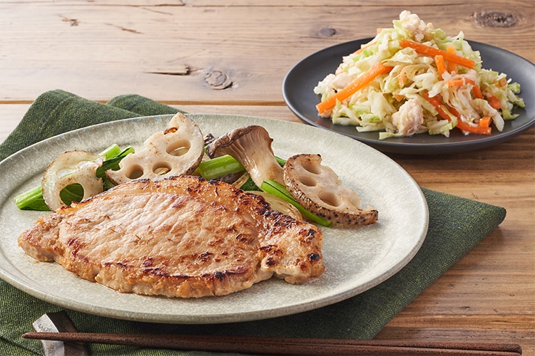 Kit3人前／味噌漬け豚とれんこんソテー添え|有機野菜 通販 Oisix