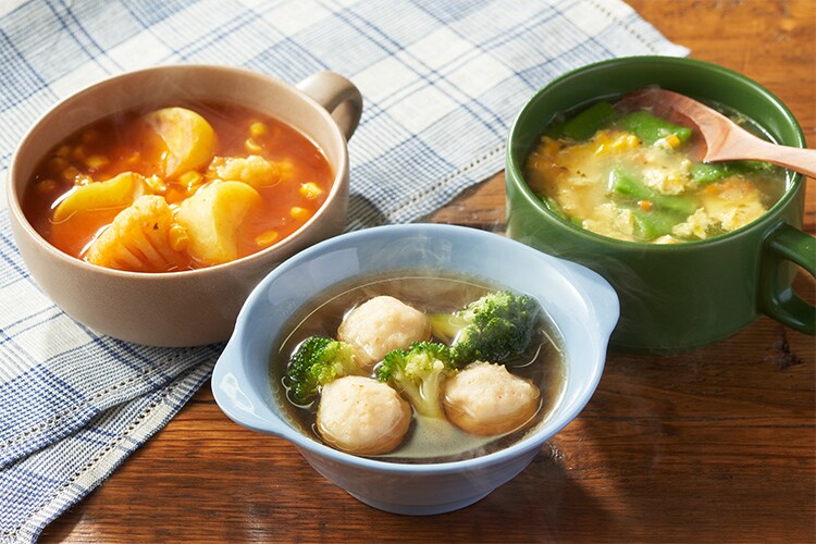 Kit]モーニングスープ（平さやインゲンスープ他2種）|有機野菜 通販