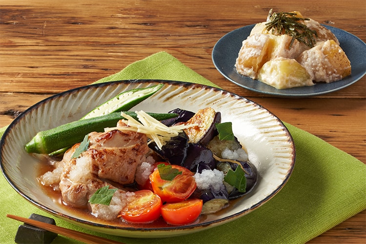 Kit2人前／鶏肉となすの甘辛おろし添え|有機野菜 通販 Oisix