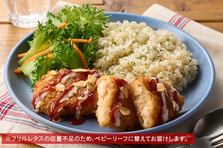 Kit2人前／Wガーリック！海老カツプレート|有機野菜 通販 Oisix