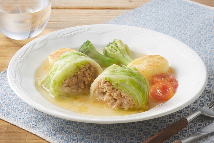 Kit]【冷凍1皿】手包みロールキャベツ|有機野菜 通販 Oisix