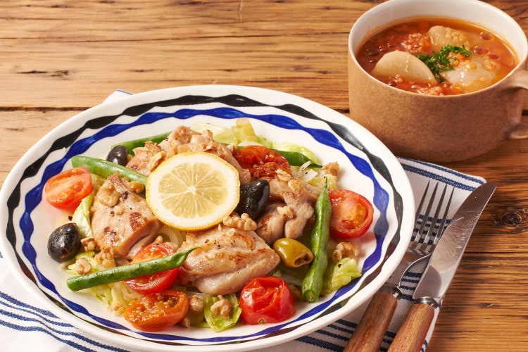 Kit2人前／［HC］地中海食風！鶏肉のレモンマリネ焼き|有機野菜