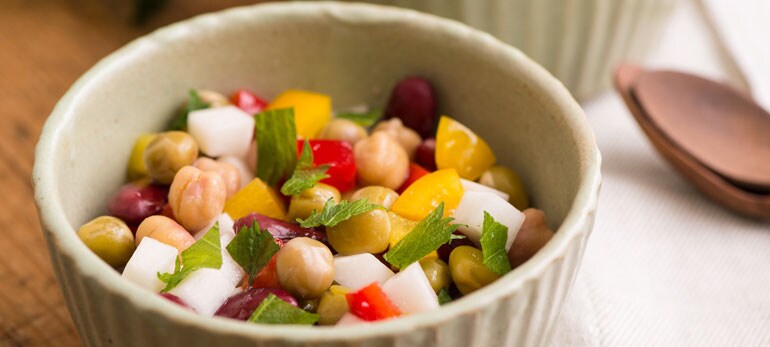 Kit]フルーツかぶとパプリカの豆サラダ|有機野菜 通販