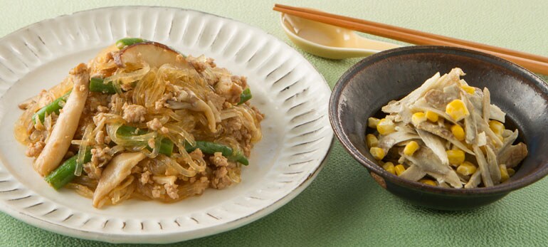 Kit2人前／包丁いらず！辛くない麻婆きのこ春雨|有機野菜 通販