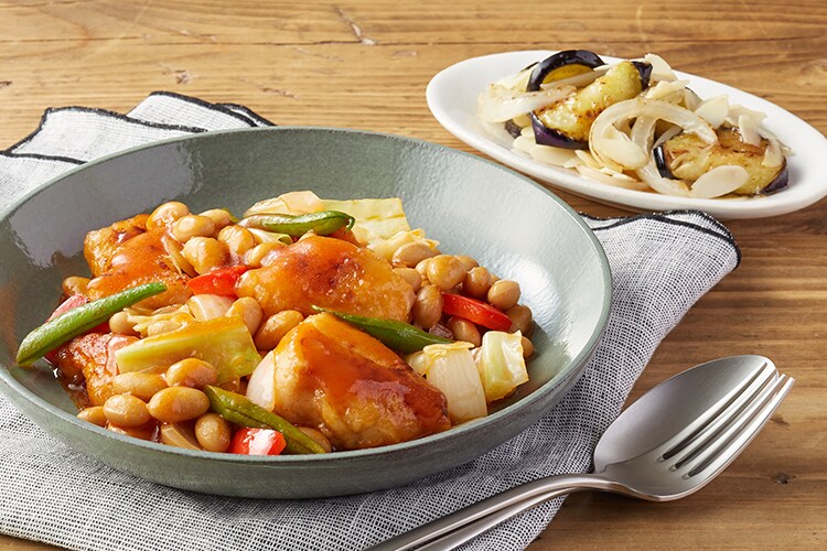 Kit2人前／やわらかチキンと大豆のトマト煮|有機野菜 通販 Oisix