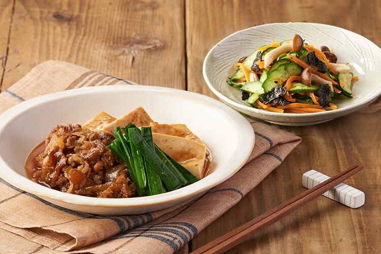Kit2人前／味しみやわらか！牛肉とニラの肉豆腐|有機野菜 通販