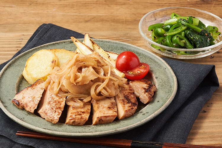 Kit2人前 山盛り玉ねぎと豚の味噌バターソテー 有機野菜 通販 ｏｉｓｉｘ おいしっくす