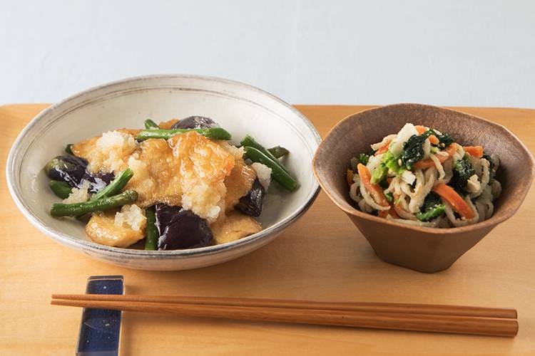 Kit3人前 白山鶏と揚げなすのしっとりみぞれ煮 有機野菜 通販 ｏｉｓｉｘ おいしっくす