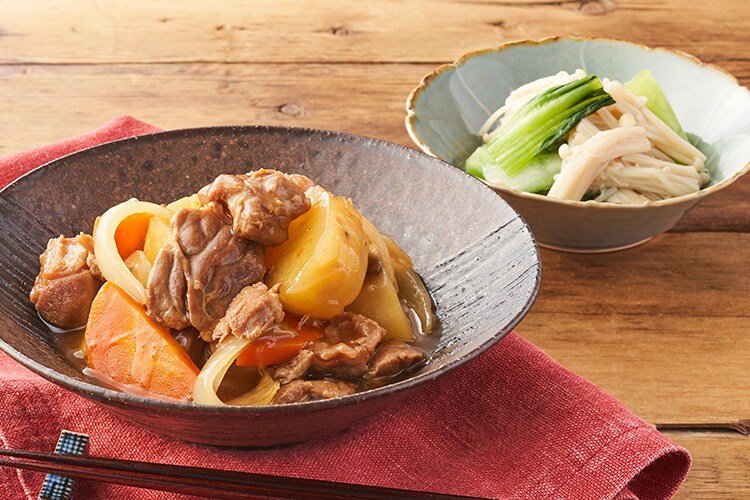 Kit2人前 ごはんがすすむ 豚すね肉の肉じゃが 有機野菜 通販 oisix おいしっくす Kit2人前 ごはんがすすむ 豚すね肉の肉じゃが 有機野菜 通販 oisix おいしっくす