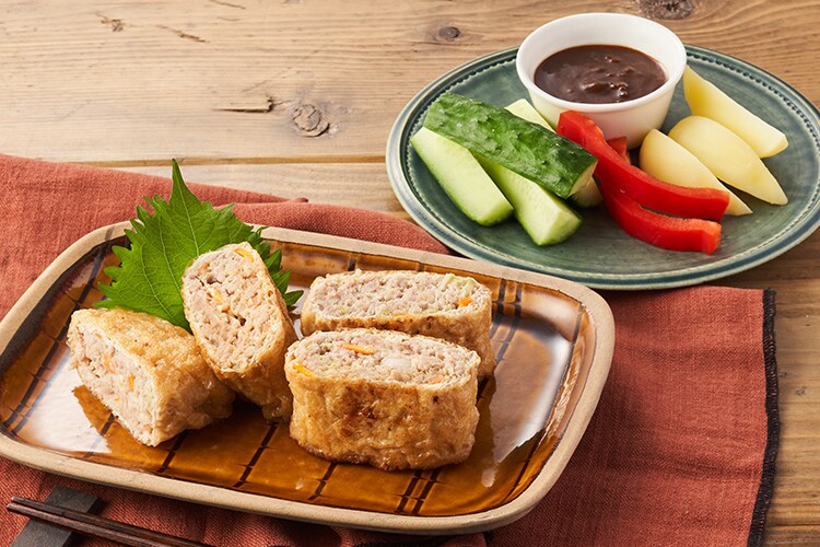 Kit2人前／こんがり油揚げの具だくさん肉詰め|有機野菜 通販