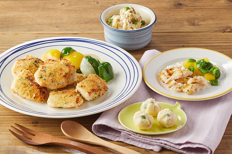 【にこちゃん】彩り野菜の鶏スープごはん 210g 9袋セット 野菜とたんぱく ねばねば野菜と鶏肉のスープ（1食）│フリーズ