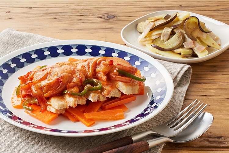 Kit3人前 蒸し鶏のこんがりチーズソース焼き 有機野菜 通販 ｏｉｓｉｘ おいしっくす