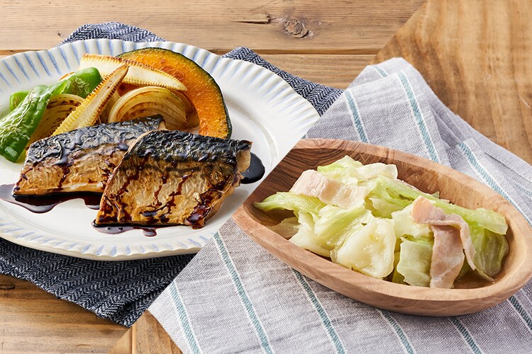 Kit2人前 さばと野菜のグリル バルサミコ風味 有機野菜 通販 ｏｉｓｉｘ おいしっくす