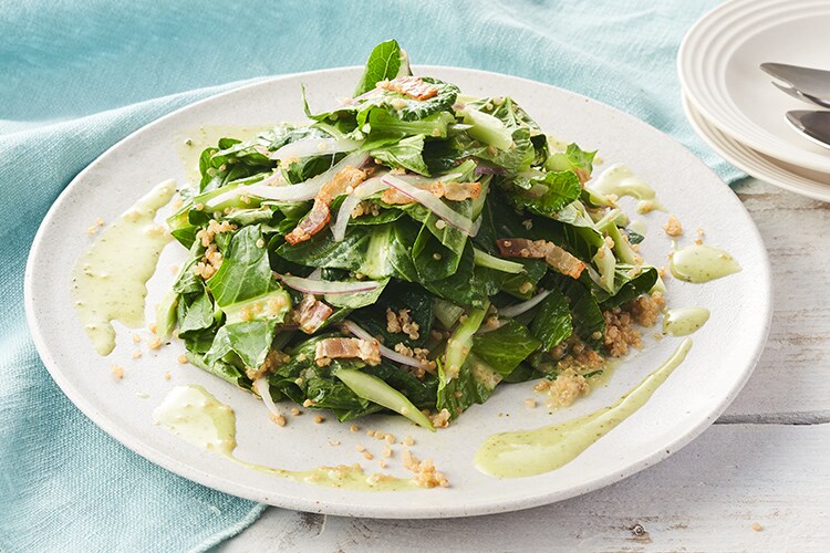 Kit]小松菜とキヌアのグリーンシーザー|有機野菜 通販 Oisix