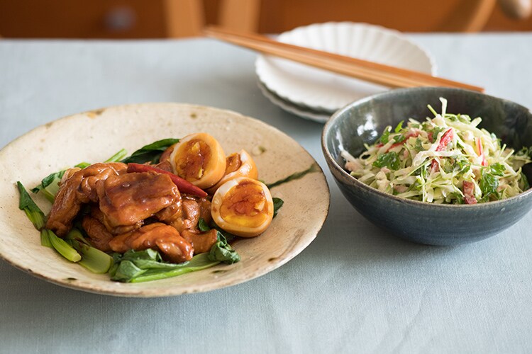 Kit2人前 しらゆり鶏モモ肉とたまごの黒酢煮 有機野菜 通販 ｏｉｓｉｘ おいしっくす