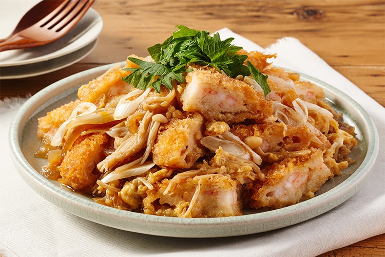 Kit]【クイック1皿】エビカツの簡単玉子とじ|有機野菜 通販 Oisix