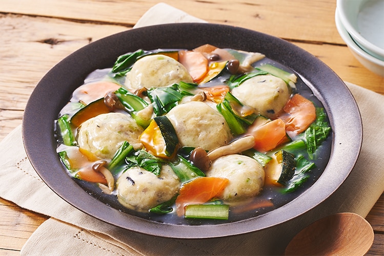 Kit]【クイック1皿】豆腐つくね彩りあんかけ|有機野菜 通販 Oisix