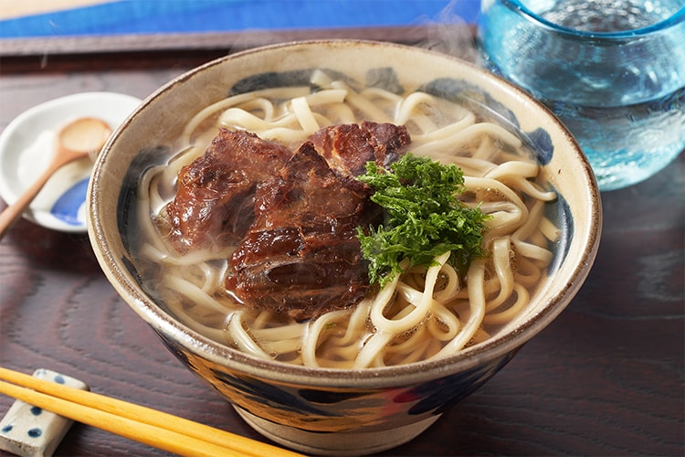 [麺Kit]炙りそーきとアーサの沖縄そば