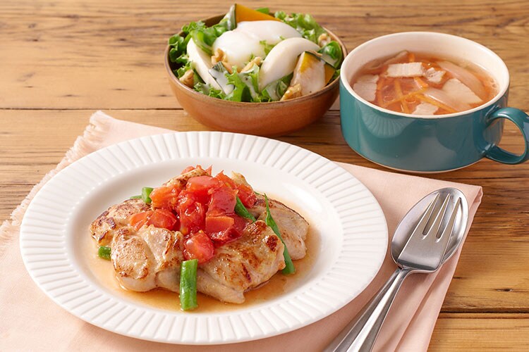 Kit2人前／［HC］フレッシュトマトのガーリックチキン|有機野菜 通販