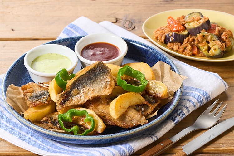 【 フィッシュ＆チップぺージです 】 Kit2人前／2種ディップで！フィッシュ＆チップス|有機野菜 通販