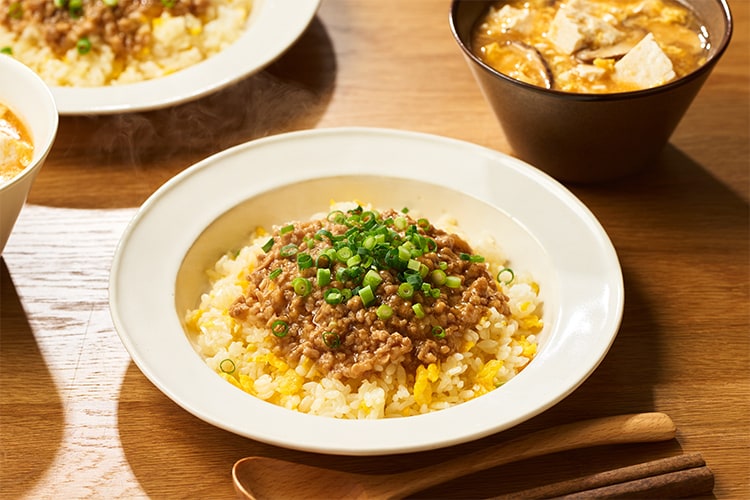 チャーハン Kit2人前／【何食べ】肉みそあんかけチャーハン|有機野菜 通販