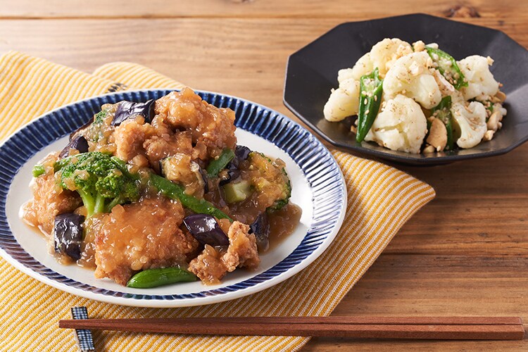 Kit3人前 玉ねぎの甘酢ソースあんかけの唐揚げ 有機野菜 通販 oisix おいしっくす