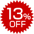 13%OFF