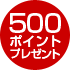 500ポイントプレゼント