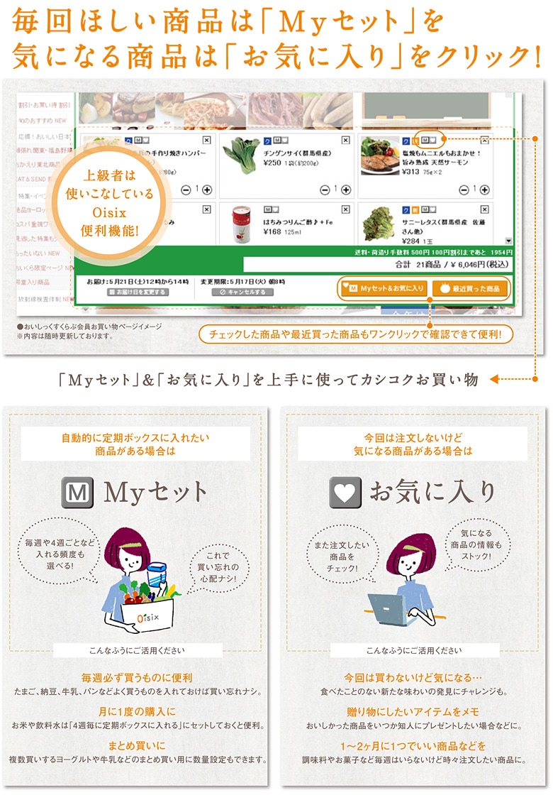 Myセット人気商品ランキング（8/23更新）｜有機野菜などの安全食材宅配